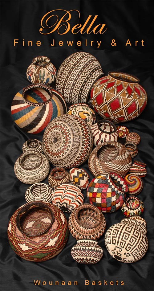 a grouping of 20 woven baskets