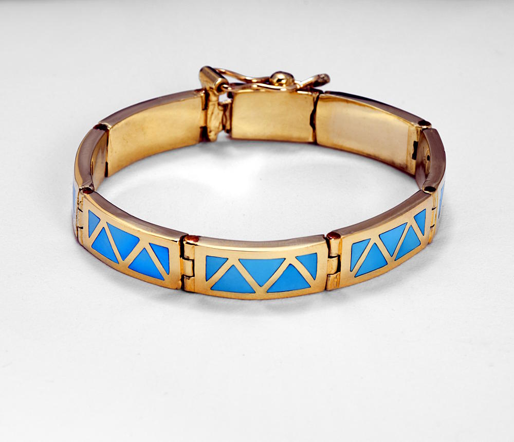 Gold Vermeil Bracelet - Turquoise - Capsule by Juliette