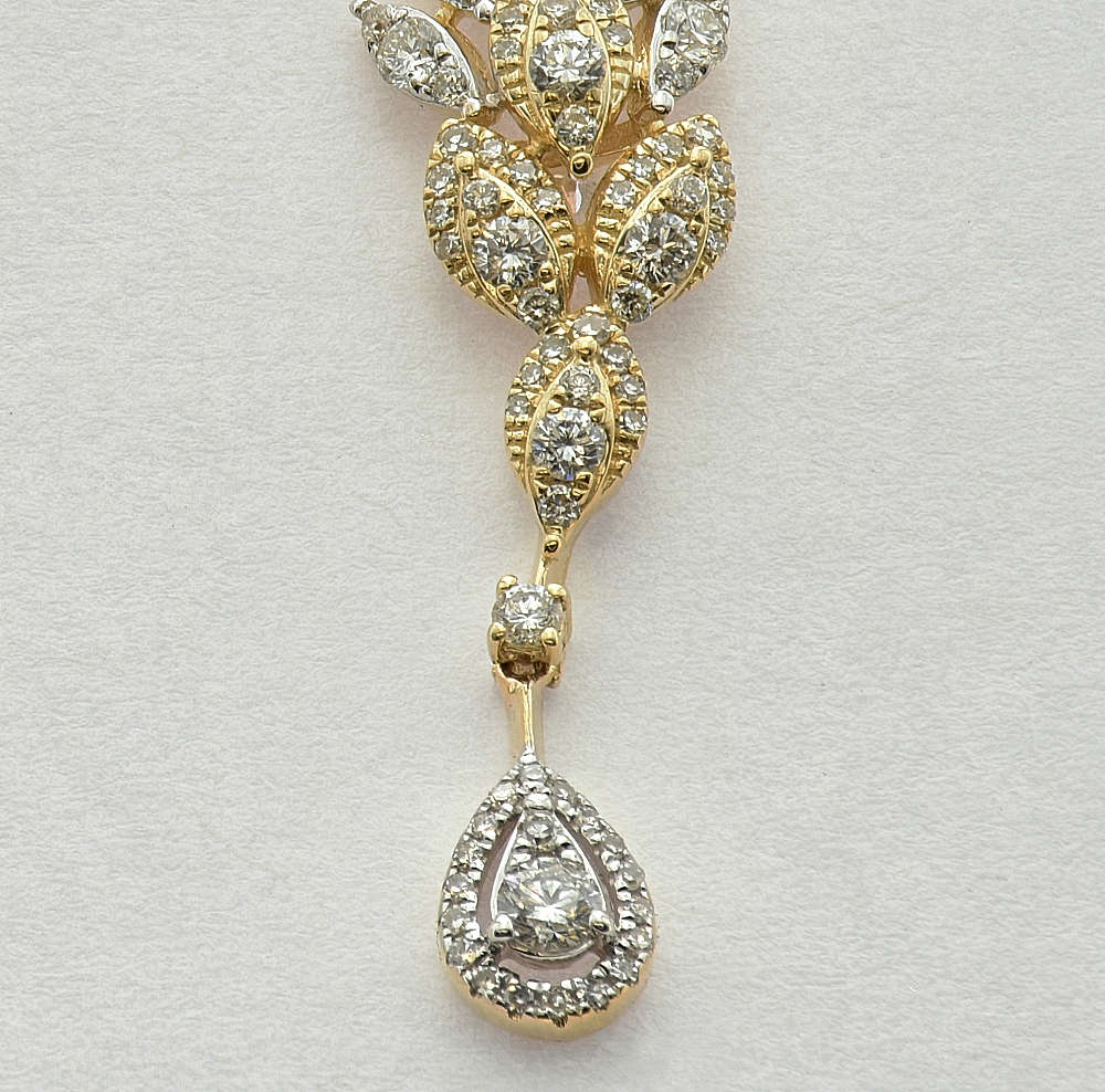 fancy earrings close up