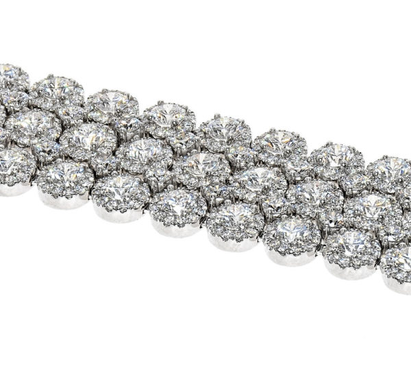 Bracelet with hundreds of diamonds